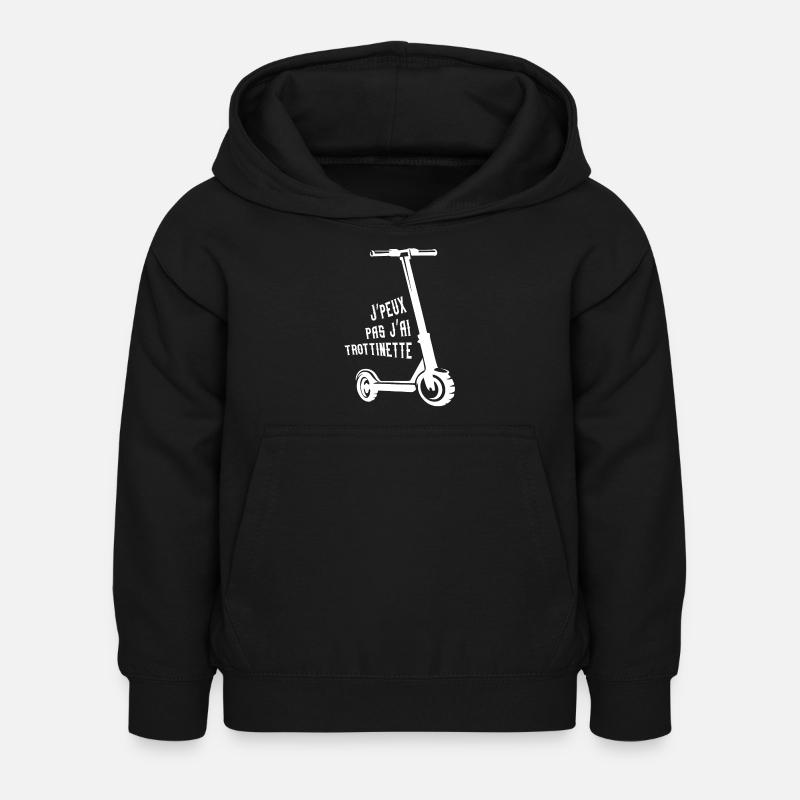 Trottinette - Sweat à capuche Enfant - noir