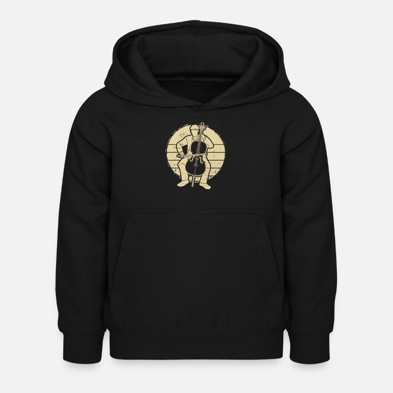 Violoncelliste violoncelliste - Sweat à capuche Enfant - noir