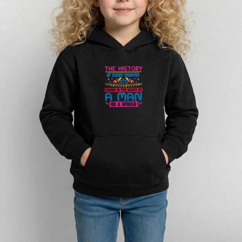 DIE GESCHICHTE EINES MANNES ODER EINER FRAU Kinder Hoodie
