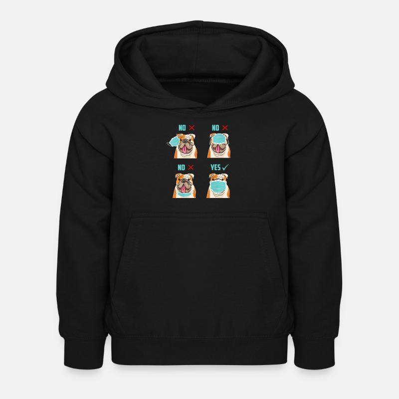 Taureau anglais - Sweat à capuche Enfant - noir