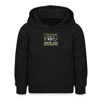 Amener les arts martiaux à un nouveau niveau - Sweat à capuche Enfant - noir - Devant - AI Model Kid Female (0cm)