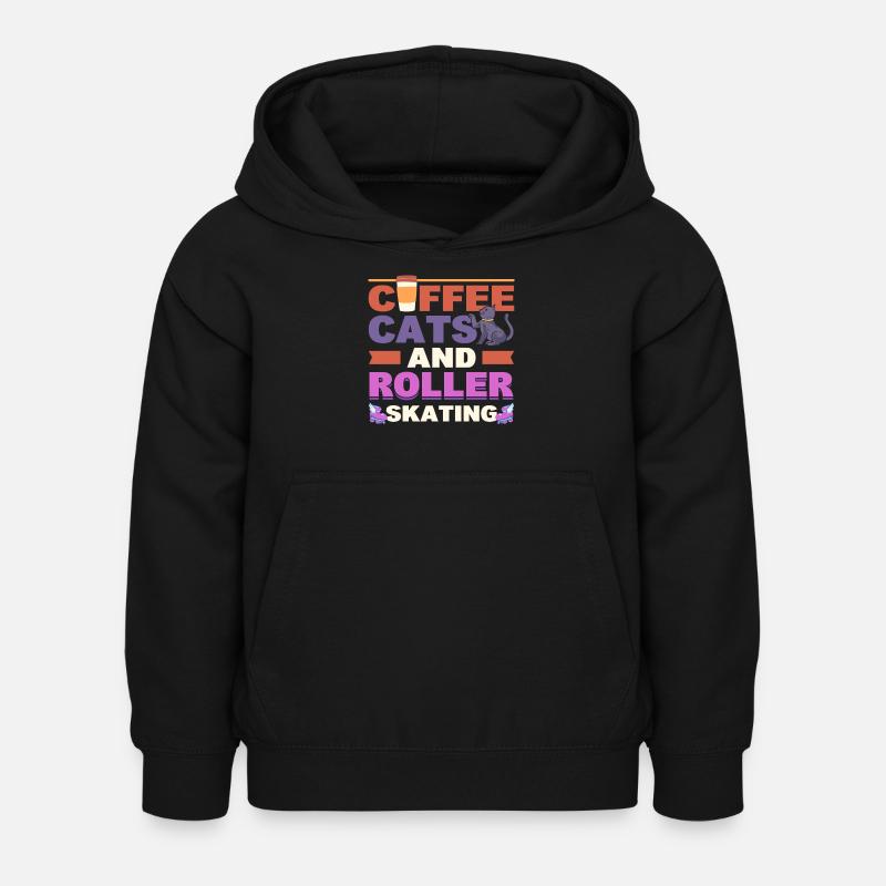 Roller Skating Roller Derby Roller Skating Sports - Sweat à capuche Enfant - noir