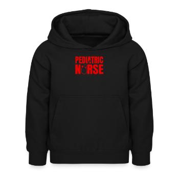 Große Kinderkrankenschwester Outfit - Kinder Hoodie - Schwarz - Vorne - AI Model Kid Female (0cm)