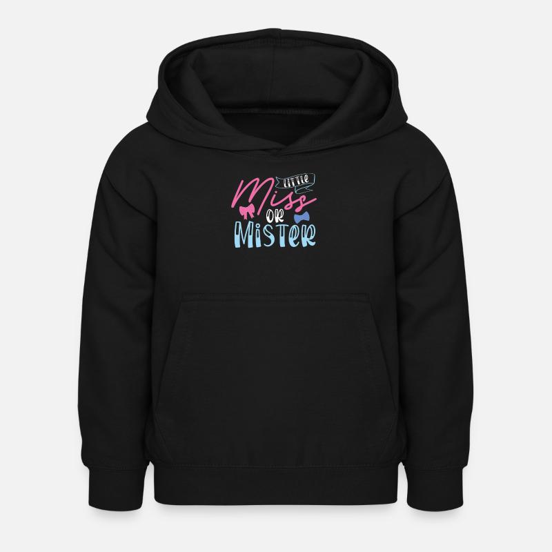 Kleines Fräulein Oder Mister - Kinder Hoodie - Schwarz