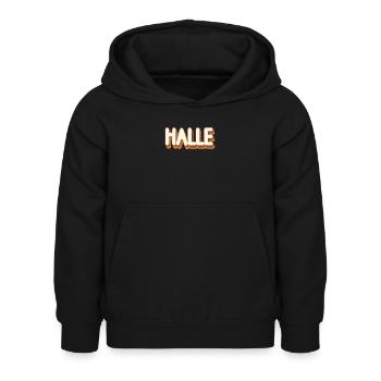 Halleserin Halleser Halle - Sweat à capuche Enfant - noir - Devant - AI Model Kid Female (0cm)