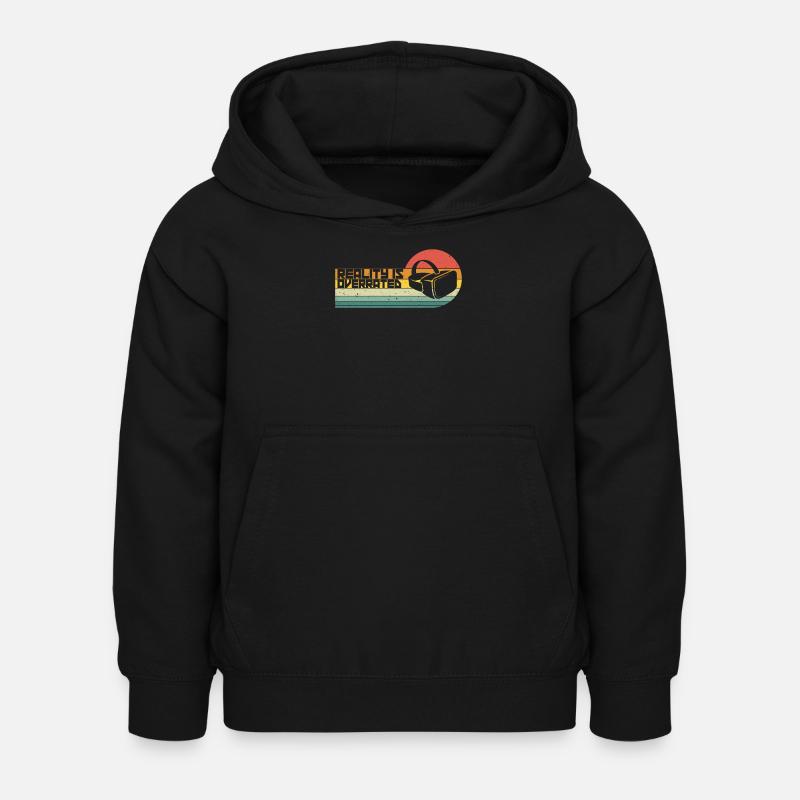 Virtual Reality VR Geschenk - Kinder Hoodie - Schwarz