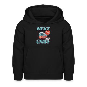 Nächste Haltestelle Dritte Klasse - Kids - Kinder Hoodie - Schwarz - Vorne - AI Model Kid Female (0cm)