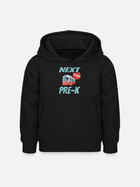 Nearest stop: Grundschule - Kids Straßenbahn - Kids Hoodie - black