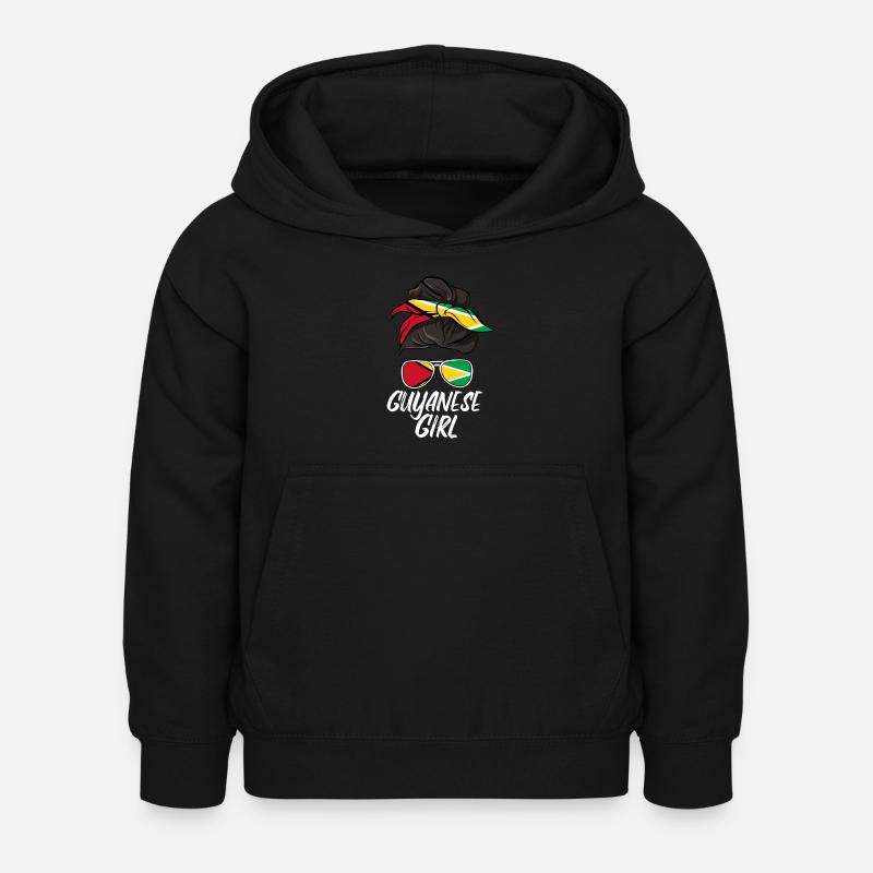 Guyana - Sweat à capuche Enfant - noir