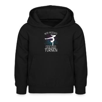 Mir Reichts Ich Geh Turnen Sportverein Sport Hands - Kinder Hoodie - Schwarz - Vorne - AI Model Kid Female (0cm)