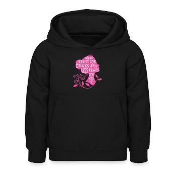 Feminist Equal Rights For Others - Kids Hoodie - black - Front - AI Model Kid Female (0cm)