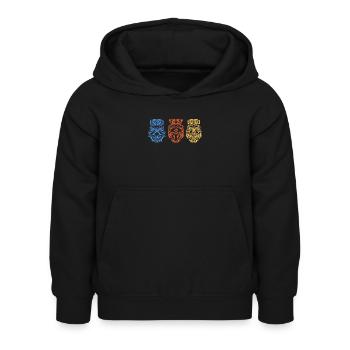 Île de Waikiki Honolulu - Sweat à capuche Enfant - noir - Devant - AI Model Kid Female (0cm)