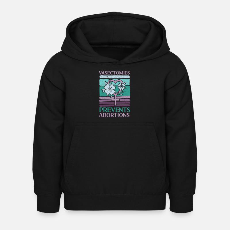 La vasectomie féministe empêche - Sweat à capuche Enfant - noir