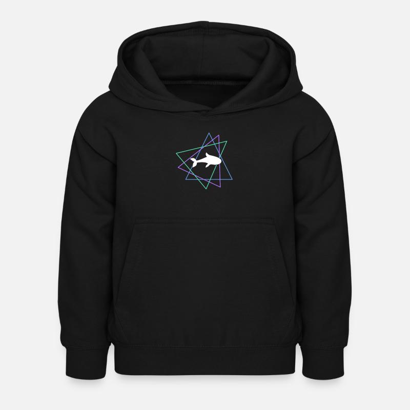 Poisson - Sweat à capuche Enfant - noir