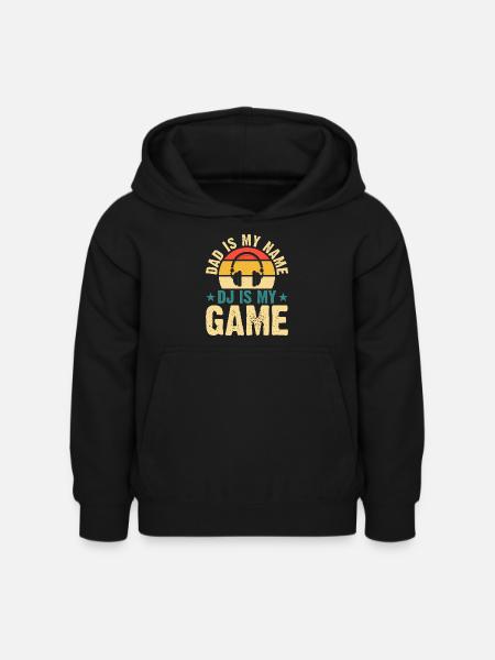 Dj - Kinder Hoodie - Schwarz