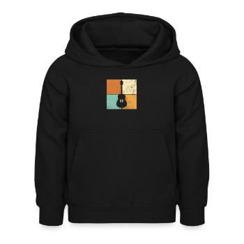 Gitarre - Kinder Hoodie - Schwarz - Vorne - AI Model Kid Female (0cm)