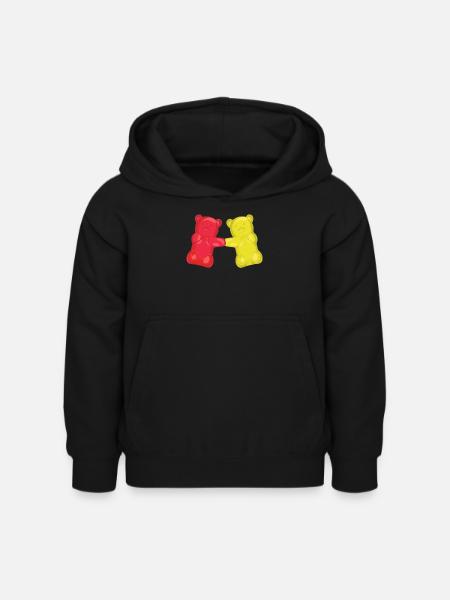 Gummibärchen tanzen Boogie Woogie - Kinder Hoodie - Schwarz