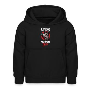 Dunkles Einhorn Horror Einhorn Mitternacht Einhorn - Kinder Hoodie - Schwarz - Vorne - AI Model Kid Female (0cm)
