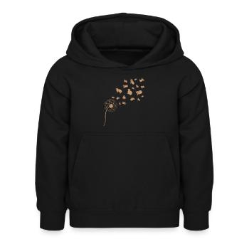 Cadeau amoureux des animaux pissenlit capybara - Sweat à capuche Enfant - noir - Devant - AI Model Kid Female (0cm)