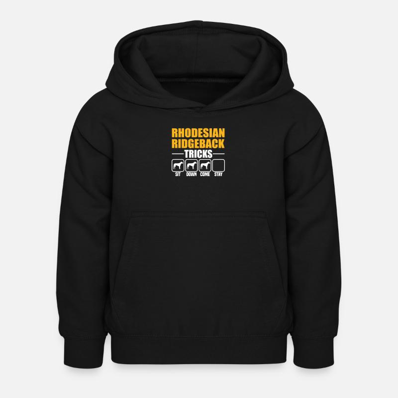 Rhodesian Ridgeback Tricks - Kinder Hoodie - Schwarz