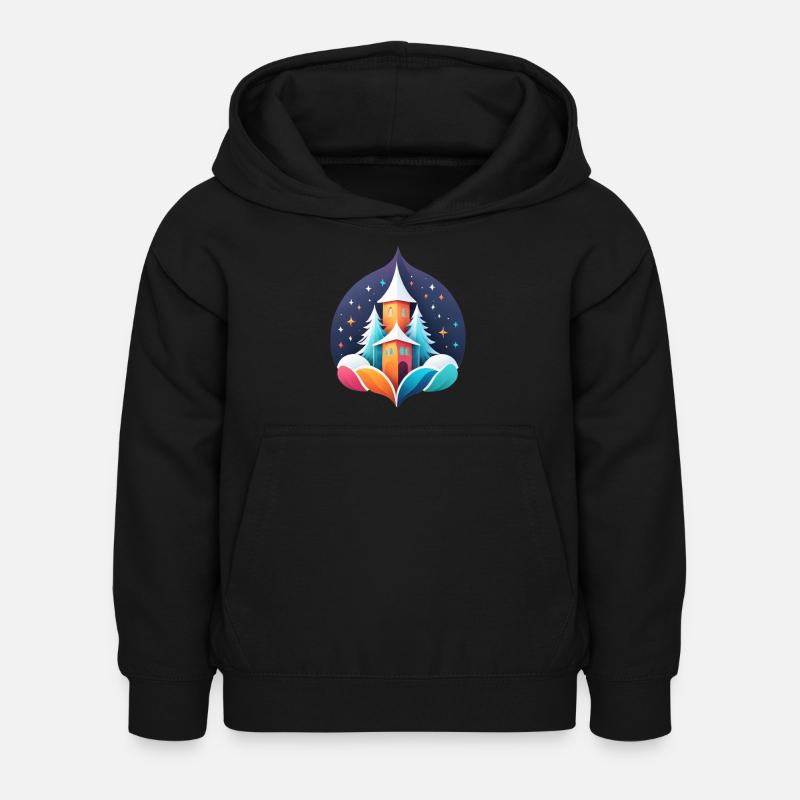 Hiver - Sweat à capuche Enfant - noir