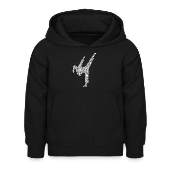 Karate Girl Kampfsport Frauen Kinder Taekwondo - Kinder Hoodie - Schwarz - Vorne - AI Model Kid Female (0cm)