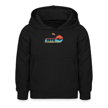 Kitesurfing Birthday Born in 1972 - Kids Hoodie - black - Front - AI Model Kid Female (0cm)