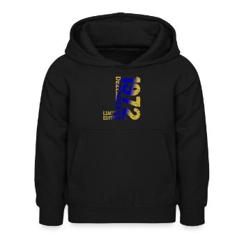 1972 Dezember Limited Edition 51. Geburtstag Deko - Kinder Hoodie - Schwarz - Vorne - AI Model Kid Female (0cm)
