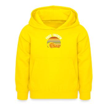 Fried Chicken Retro - Kids Hoodie - yellow - Front - AI Model Kid Female (0cm)
