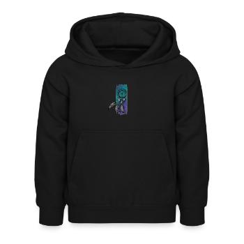 Whimsical Reverie: Pastel Dreamcatcher - Kids Hoodie - black - Front - AI Model Kid Female (0cm)