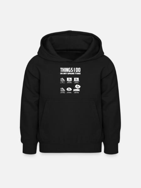 Achterbahnfan Freizeitpark - Kinder Hoodie - Schwarz