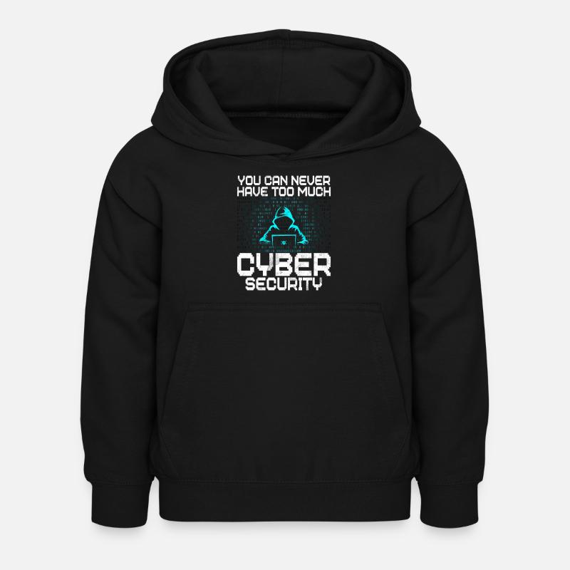 Cyber security hacker hacking - Kids Hoodie - black