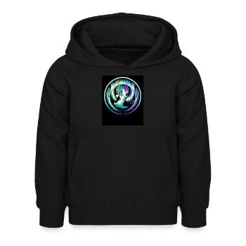 Aurora Aurora Tracker Alaska Wilderness - Kids Hoodie - black - Front - AI Model Kid Female (0cm)