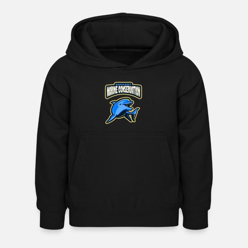 Marine Conservation - Sweat à capuche Enfant - noir