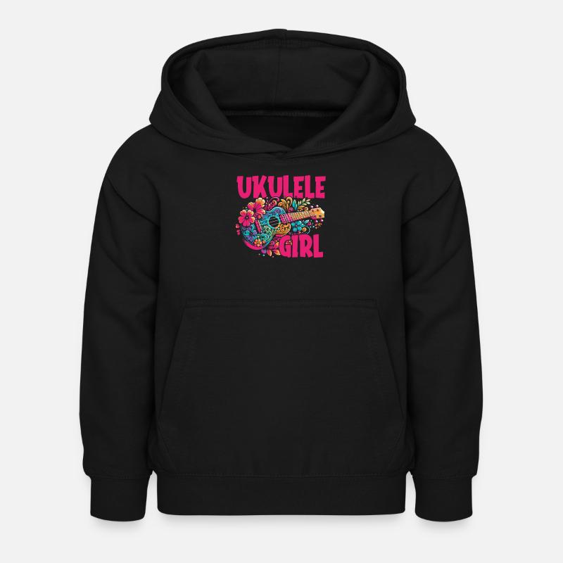 Ukulélé Ukulélé Fille - Sweat à capuche Enfant - noir