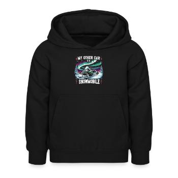 Aurora Aurora Tracker Alaska Wilderness - Kids Hoodie - black - Front - AI Model Kid Female (0cm)