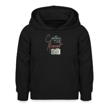 Photographe Photographie Appareil photo Capturez l’instant - Sweat à capuche Enfant - noir - Devant - AI Model Kid Female (0cm)