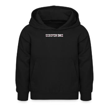 Motorroller Ekg Heartbeat - Kinder Hoodie - Schwarz - Vorne - AI Model Kid Female (0cm)