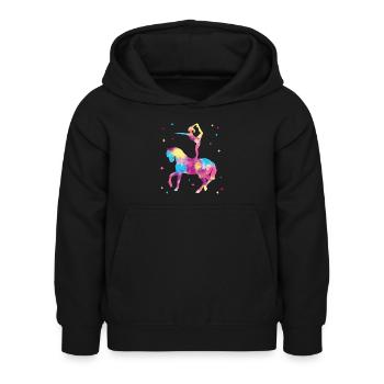 Voltigieren Volti Pferde Mädchen Pferd Voltigier - Kinder Hoodie - Schwarz - Vorne - AI Model Kid Female (0cm)
