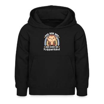 Out of the way here comes a crib monkey - Kids Hoodie - black - Front - AI Model Kid Female (0cm)