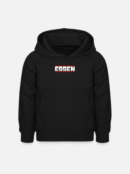 Essen - Kinder Hoodie - Schwarz