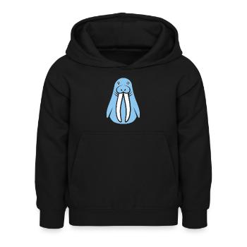 Morse - Sweat à capuche Enfant - noir - Devant - AI Model Kid Female (0cm)