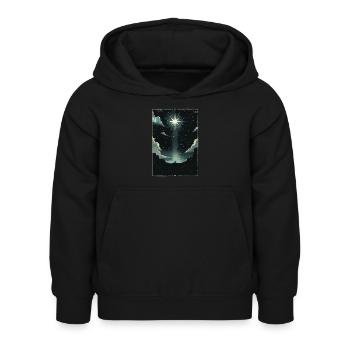 Le Tarot de l’Étoile - Sweat à capuche Enfant - noir - Devant - AI Model Kid Female (0cm)