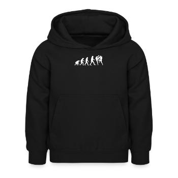 Muay Thai Evolution Muay Thai Fighter Thai Boxing - Kinder Hoodie - Schwarz - Vorne - AI Model Kid Female (0cm)