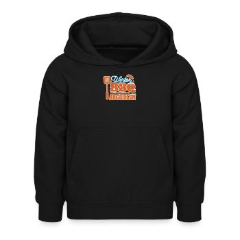 BBQ Barbecue ABGRILLEN grillen Barbecue-Grill - Kinder Hoodie - Schwarz - Vorne - AI Model Kid Female (0cm)
