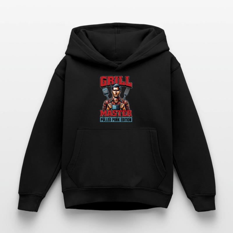 Pulled Pork BBQ Grill Master Pulled Barbecue Lover Kids Hoodie