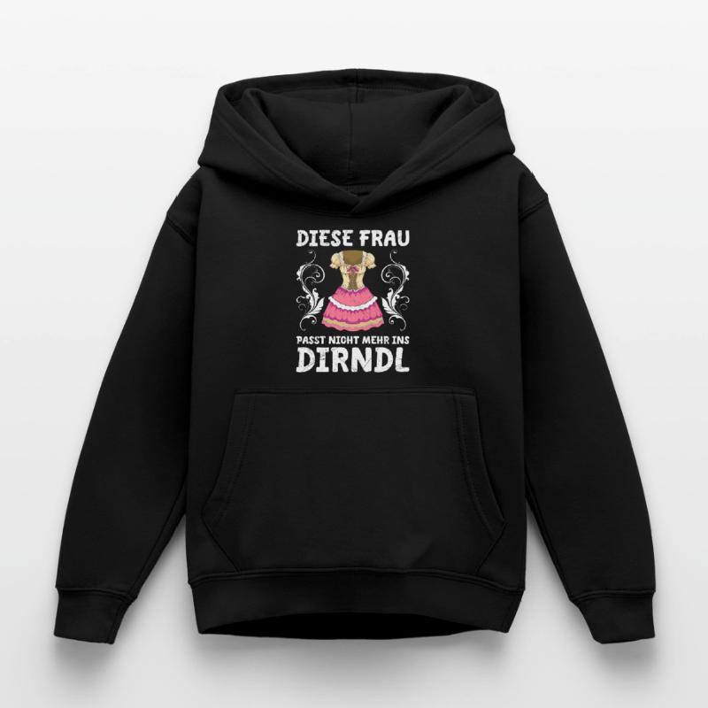 Ne rentre pas dans mon dirndl de remplacement dirndl augmenté Sweat à capuche Enfant