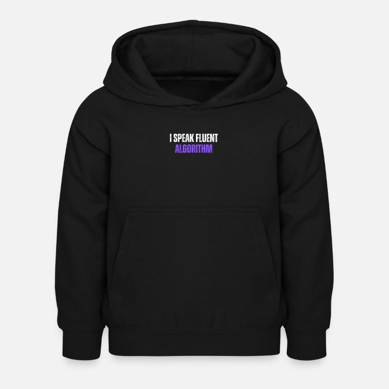 Ich spreche fließend Algorithmus Coding Geek Lustige Codierung - Kinder Hoodie - Schwarz