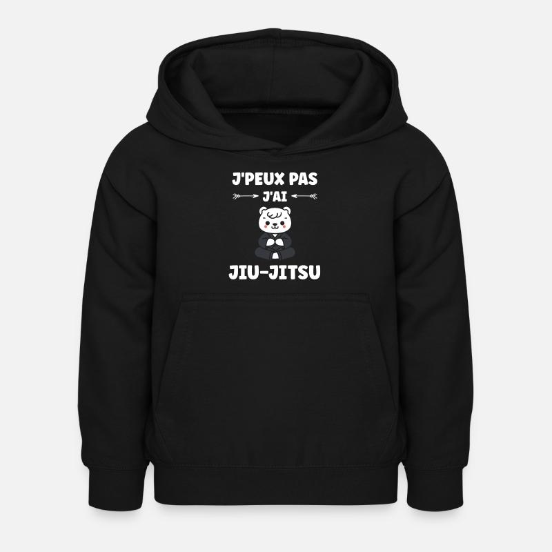 Jiu Jitsu - Sweat à capuche Enfant - noir