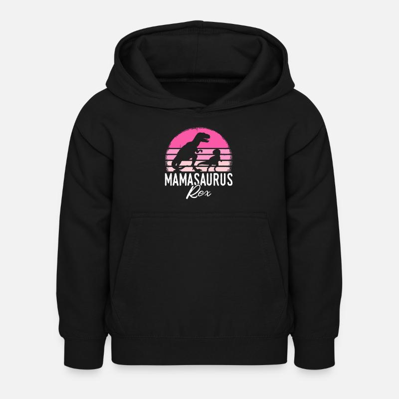 Mamasaurus Rex T-Rex Dino Muttertag Beste Liebling - Kinder Hoodie - Schwarz